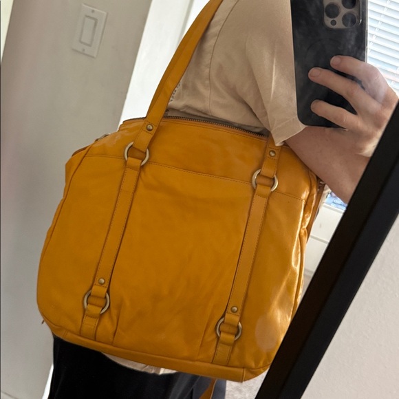latico Handbags - Latico Mustard Leather Shoulder Bag